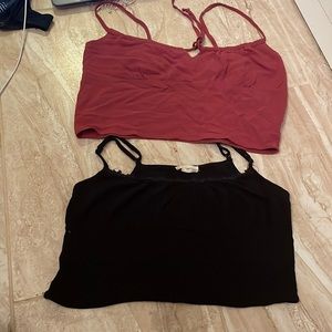 2 Pack LA Hearts Cropped Tank Tops